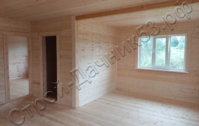 4 Каркасно-щитовой дом  Д-3, 9х8.5м, 67.5  М², Тверская область, Калязинский район, деревня Ярославищи. (18)